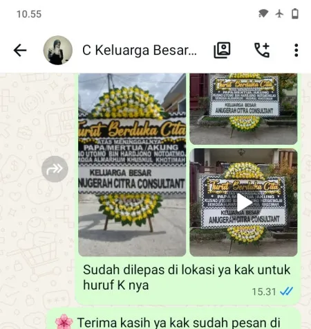 Pengiriman Papan Bunga Duka Lokasi Pernikahan Jakarta