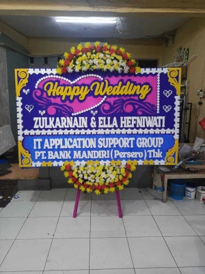 Papan Bunga di Lokasi Pernikahan Jakarta